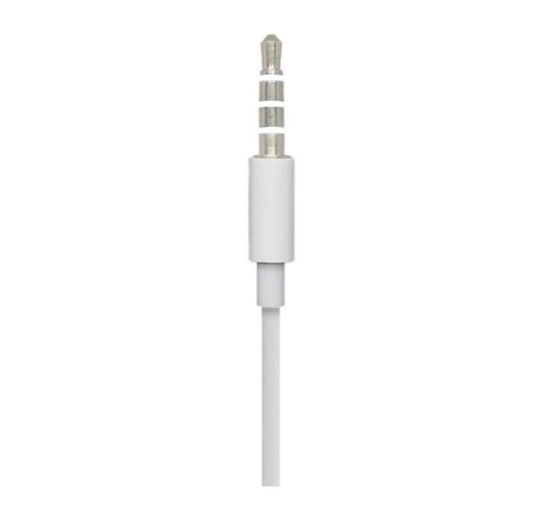 Wired Earphones White ABS Plastic 65cm
