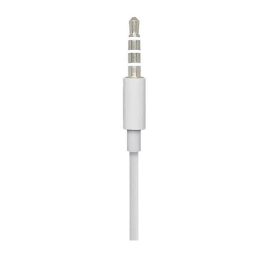 Wired Earphones White ABS Plastic 65cm