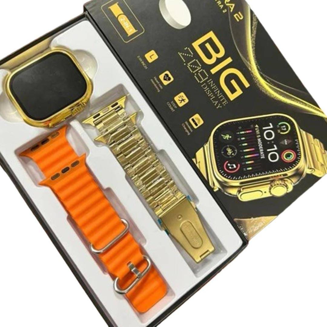 Health Smart Watch - Gold Orange