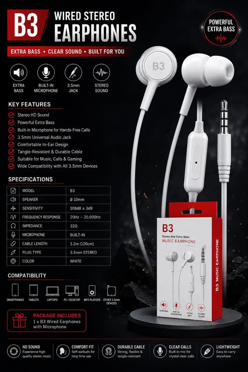 Samsung B3 Handsfree with Microphonwe
