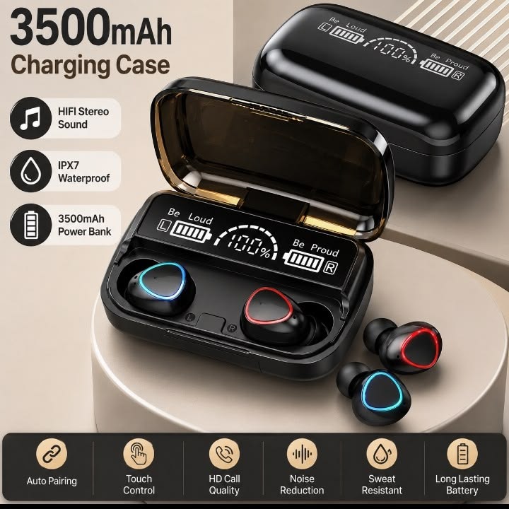 M10 TWS Wireless Bluetooth Earbuds